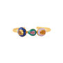 Amethyst and citrine cuff bracelet by Azga